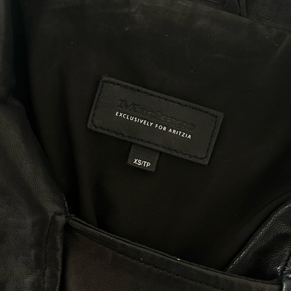 Aritzia Mackage Kenya Real Leather Moto Jacket Black - Picture 4 of 7